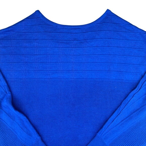 Rafaella Sports Wear Womens Blue Textured Knit Pullover Sweater 1X - Picture 9 of 12